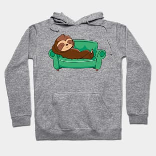 Sloth sleeping animal rest sleep cute relax nap Hoodie